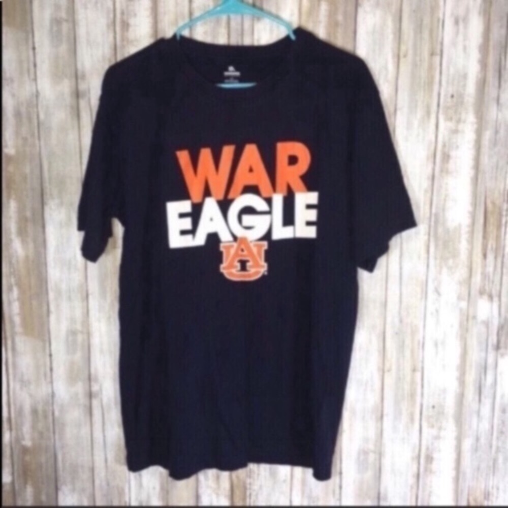 Auburn Tigers War Eagle Graphic Tee Navy Unisex Large NCAA